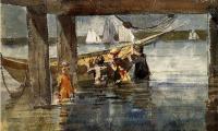 Homer, Winslow - Childred Playing under a Gloucester Wharf